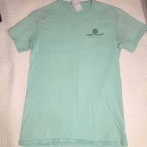 Small, Blue/Teal Simply Southern Tee Shirt